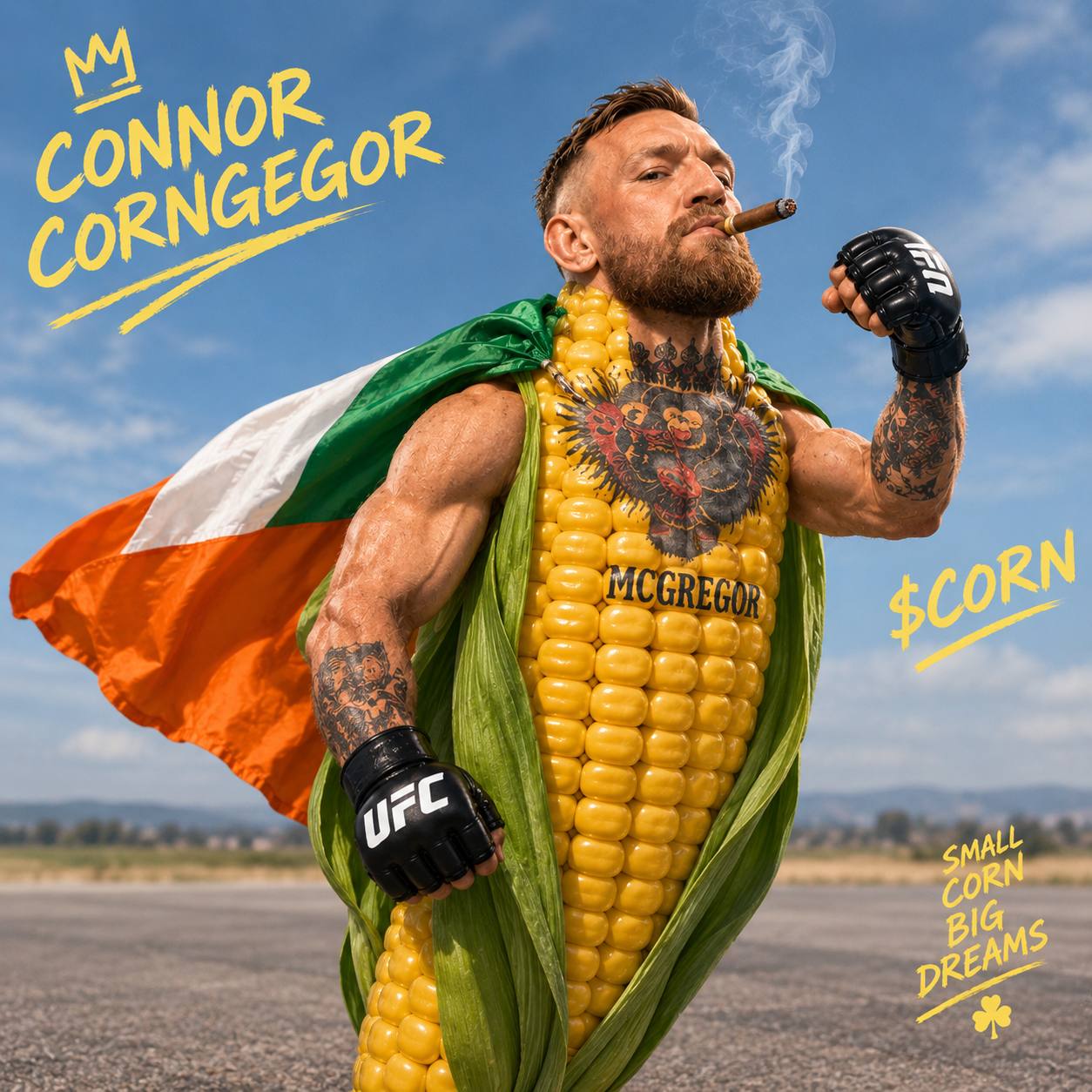 Coner McGregor corn artwork